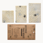 Bijenwas wraps 3-pack biologisch katoen