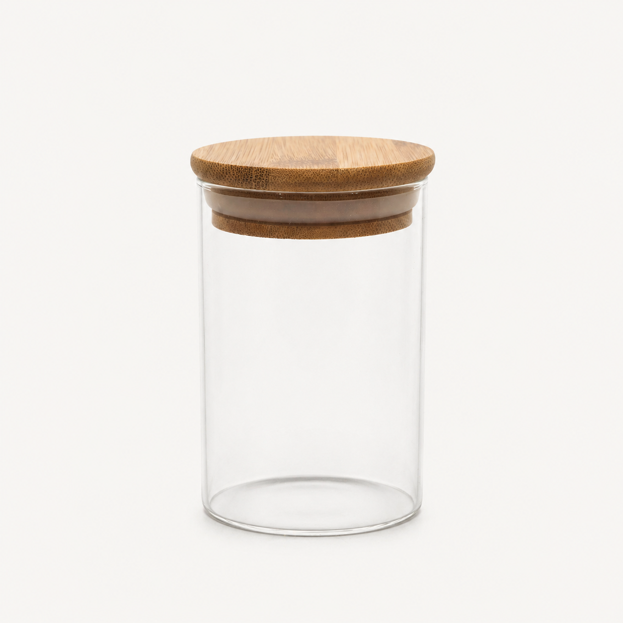 Glazen voorraadpot set – 10 stuks (280 ml) met bamboe deksel + labels & marker