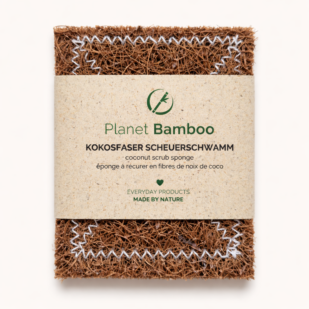 Kokosvezel schuurspons - set van 2