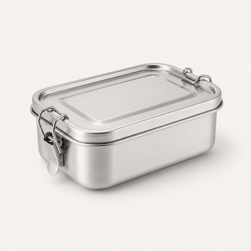RVS lunchbox 850 ml met verdeler