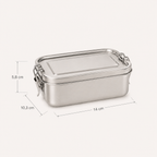 RVS lunchbox 850 ml met verdeler