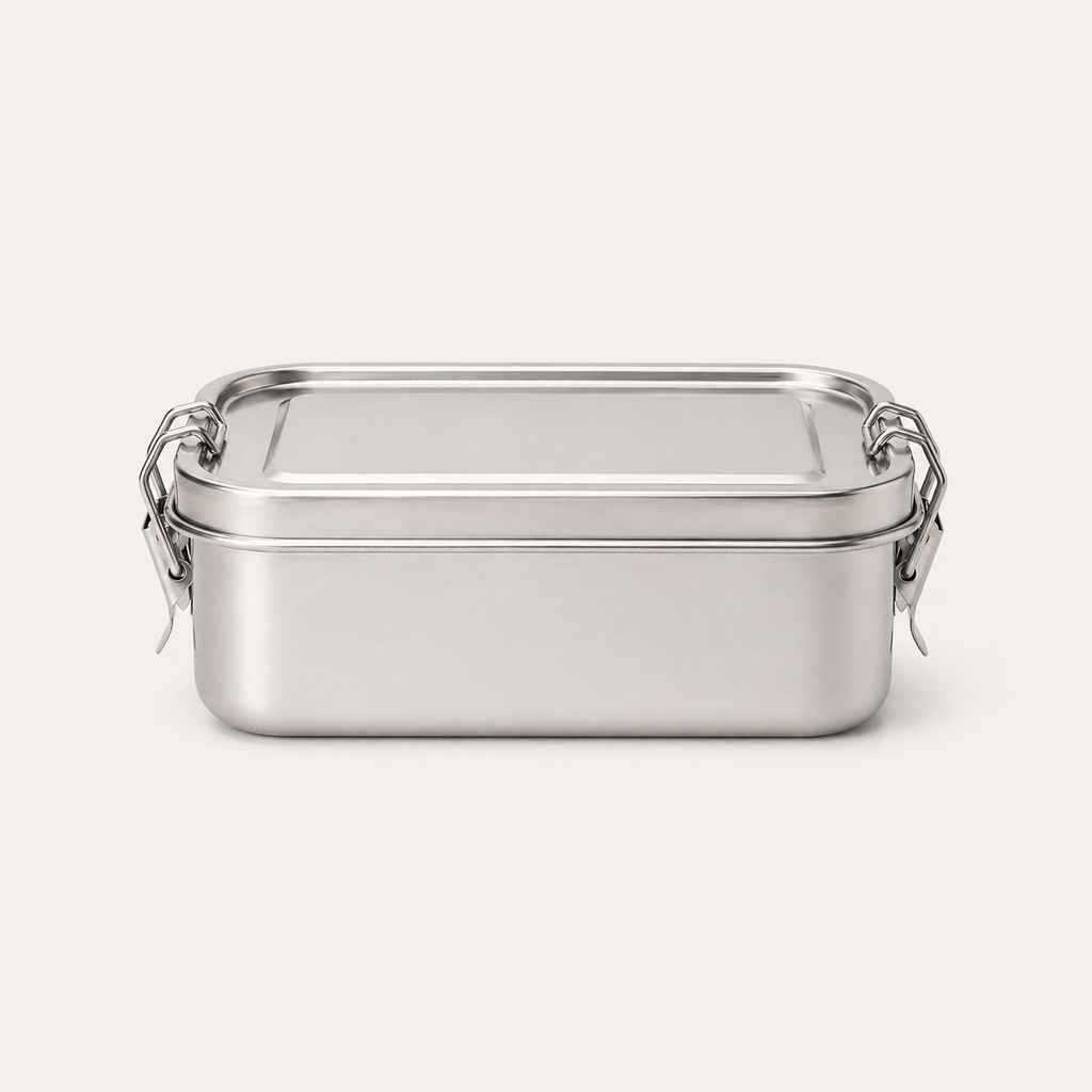 RVS lunchbox 850 ml met verdeler