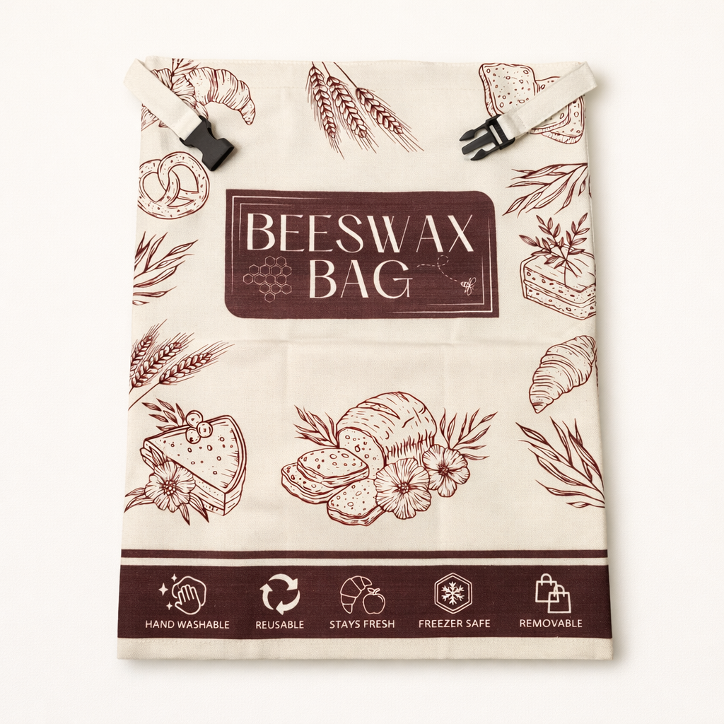 Bijenwas broodzakken 2-pack 33 x 43 cm