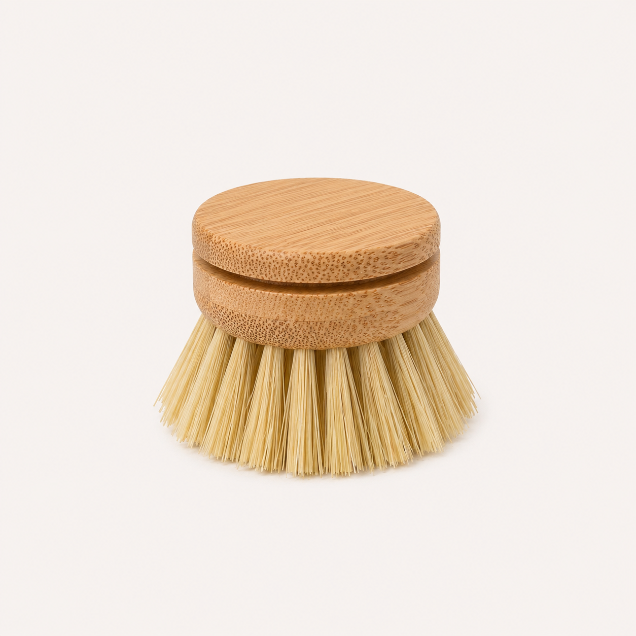 Vervangbare afwasborstelkop met natuurlijke vezels